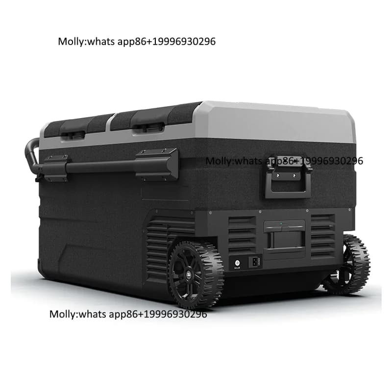 TWW75 75 LITER  12V Camping Dual Zone Portable Freezer With Wheels and Handle Compressor Car Fridge