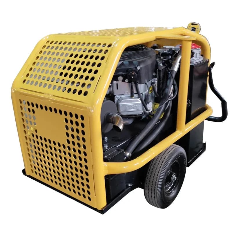 NEW18/27/35 horsepower double circuit diesel hydraulic power station with hydraulic crushing pick slurry pump