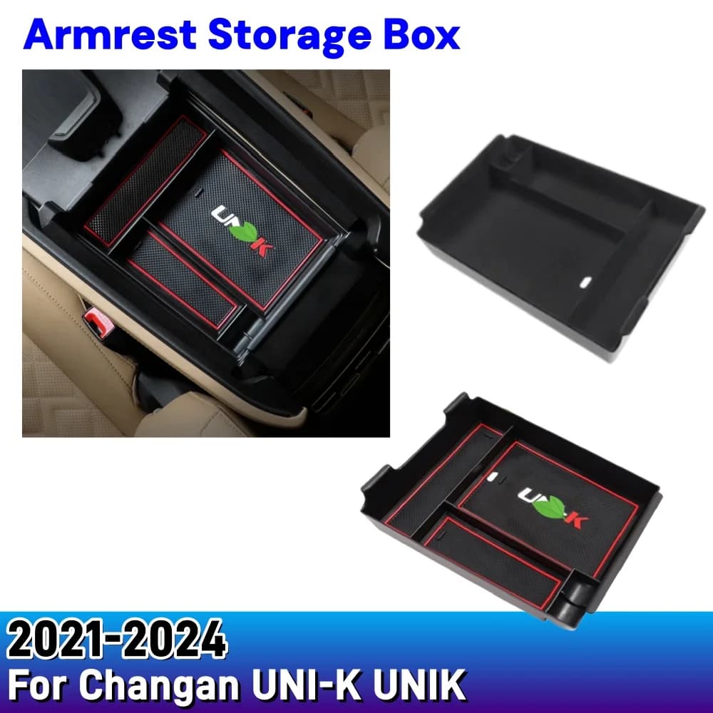 For Changan UNI-K UNIK 2021-2024 Interior Armrest Storage Box Car Styling Upgrade Decoration Auto Modification Accessories