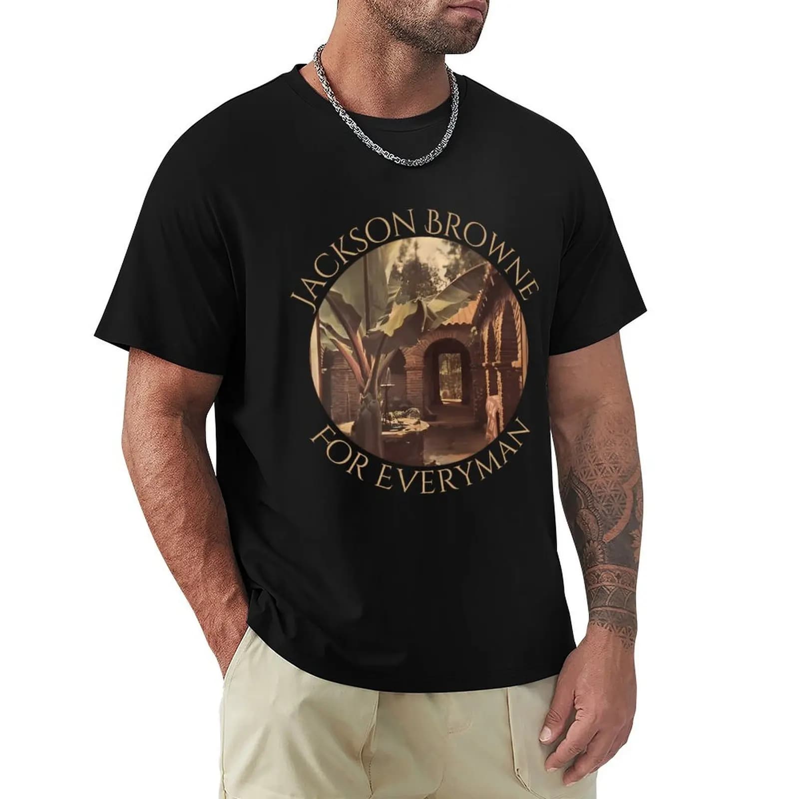 Jackson Browne - For Everyman T-Shirt Man t-shirt summer tops t shirts for men cotton