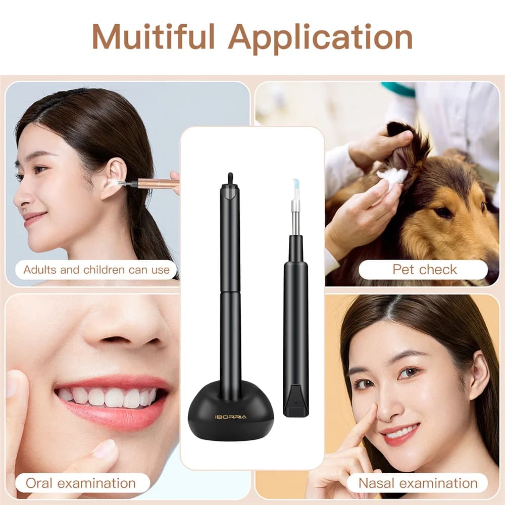 Well Designed Ear Wax Remover Vacuum Cleaner Otoscope with Screen Intelligent Usb Ear Wax Remover Cleaner Led