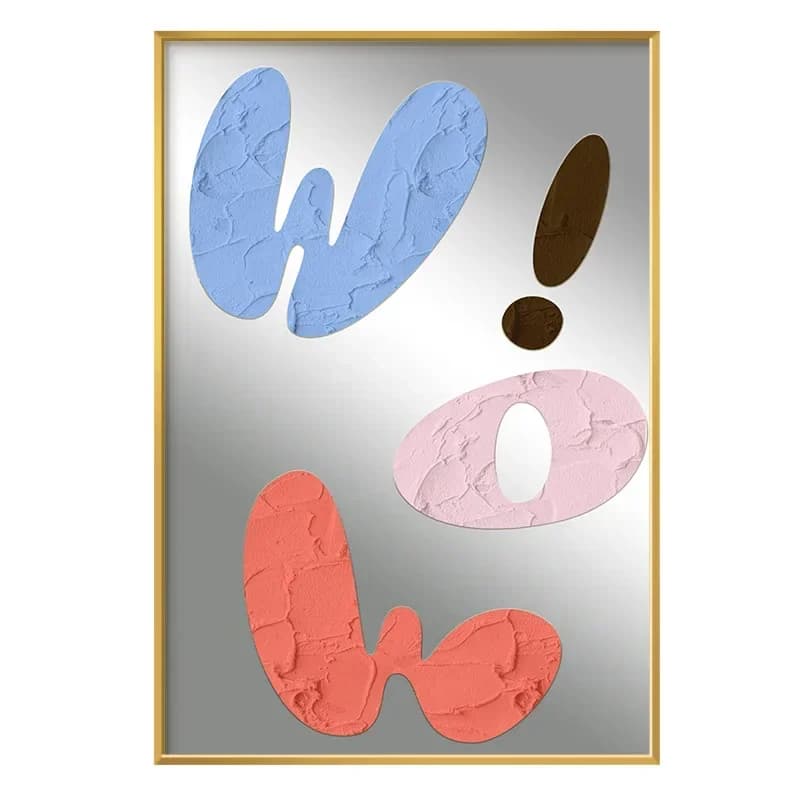 Wind acrylic mirror high-end desktop decorative mirror