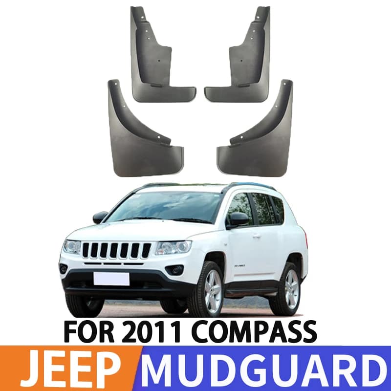 For 2011-2016 Jeep Compass Car Tire Fender Splash Guard Front and Rear Wheel Fenders