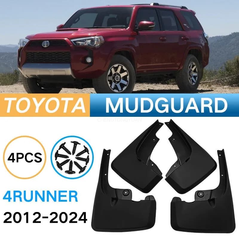 4x For Toyota 4Runner N280 2010-2024 Mud Flaps Splash Guards Front Rear 2011 2012 2013 2014 2015 2016 2017 2018 2019 2020 2021