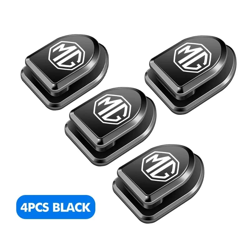 For MG ZS HS GS GT MG3 MG4 EV MG5 MG6 MG7 2/4Pcs Mini Self Adhesive ABS Car Dashboard Storage Hook Cable Organizer Clip