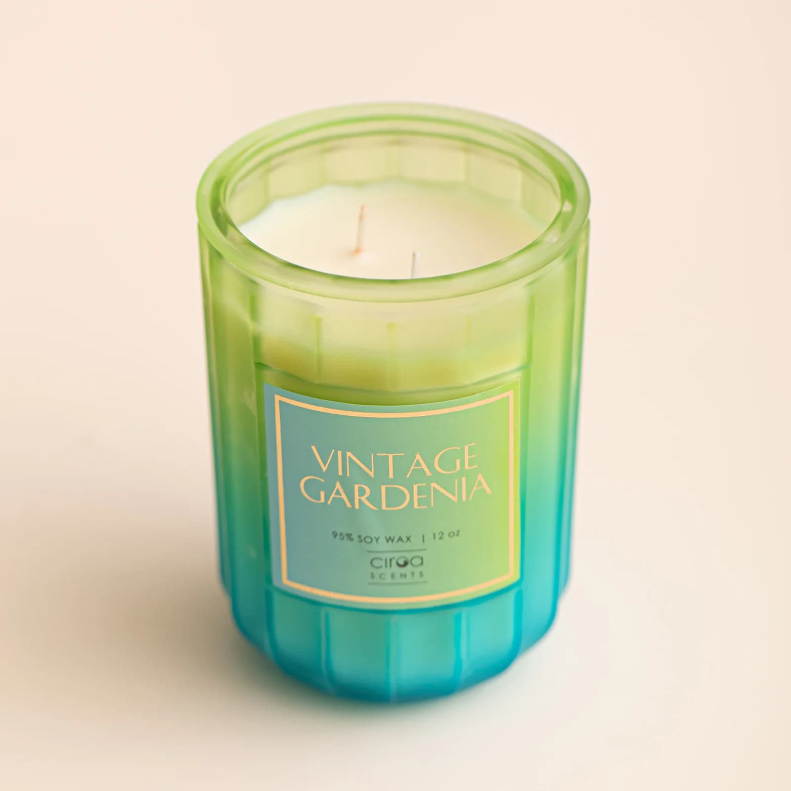 Soy Wax Aromatherapy Candle in Colored Glass Jar, Home Fragrance Decor, Ideal Gift for Women and Meditation and Yoga,340g/12oz