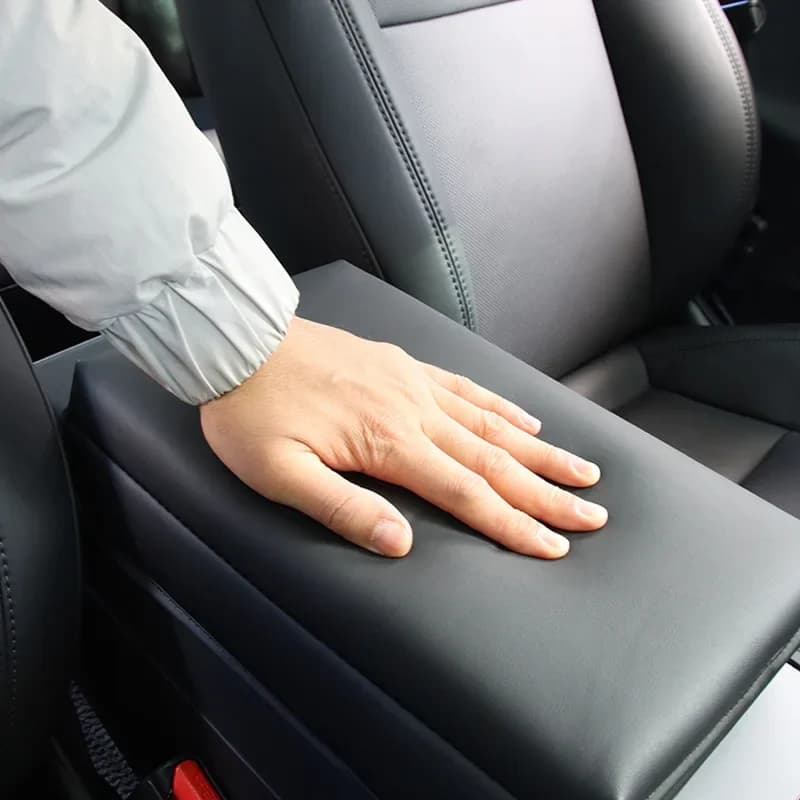 For Tesla Model 3 Highland 2023-2024 Center Armrest Box Cover Heightening Pad Model 3+ Height Increase Protective Leather Cover