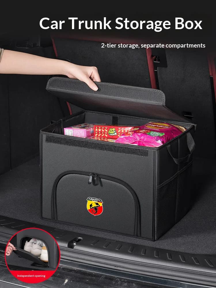 Car trunk large capacity Foldable storage box shoe storage organizing box For FIAT Abarth 500 E Pulse Panda Strada Doblo Punto