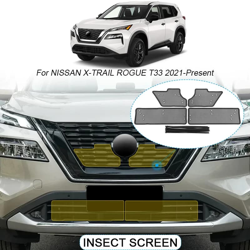 4PCS Car Insect-proof Air Inlet Protection Cover Auto Insert Vent Racing Grill Filter Net For NISSAN X-TRAIL ROGUE T33 2021-2025