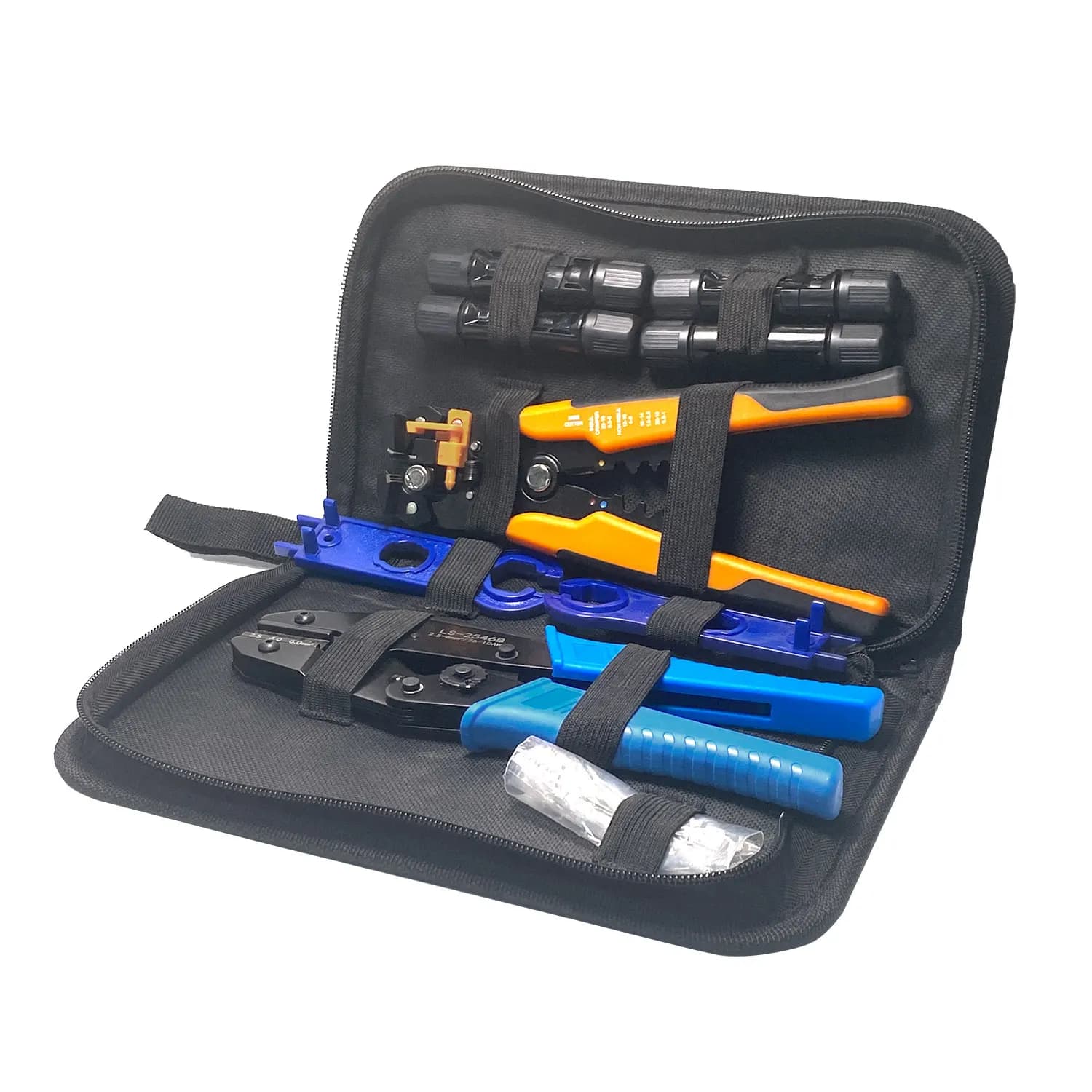 Energy Photovoltaic Cable Wire Stripper Mc 4 Connectors Solar Panel Crimping Tool Kit for Pv Systems