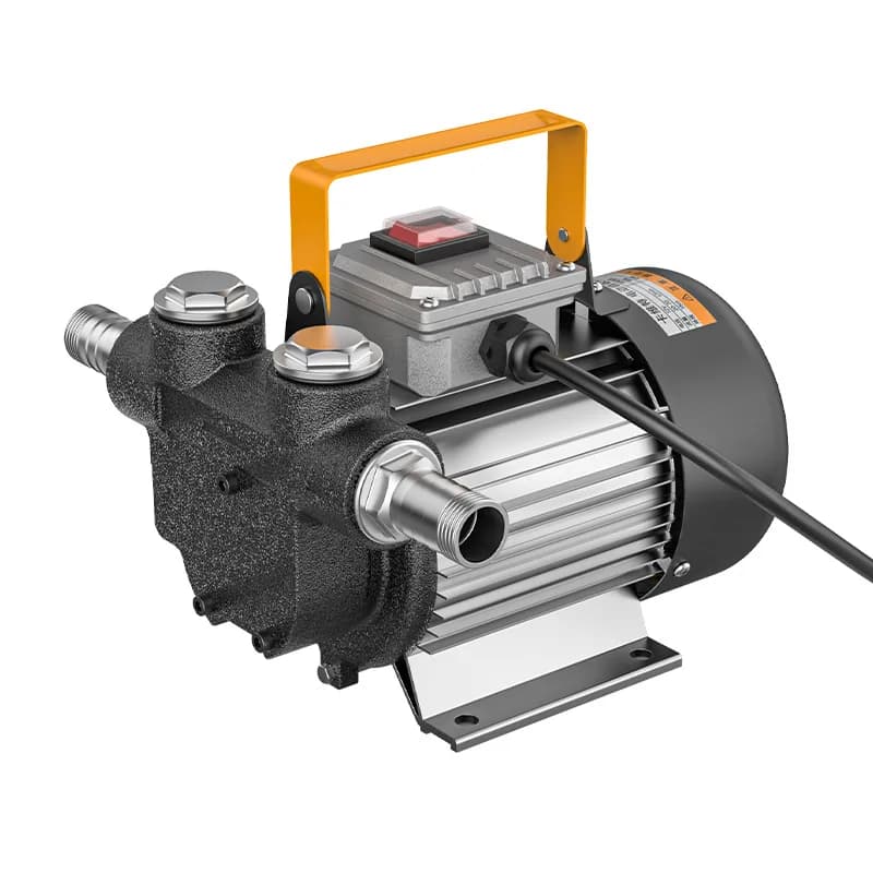 Electric oil pump: 12V24V220V high-flow diesel self-priming gear pump, high-power fuel machine gun
