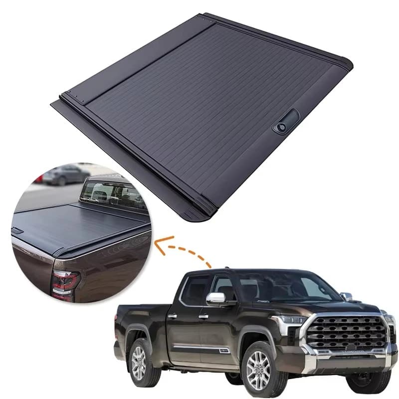 Scratch-Resistant Car Parts Roller Lid up Pick up Truck Aluminium Alloy Tonneau Cover for TOYOTA Tundra Crew Cab 2022+