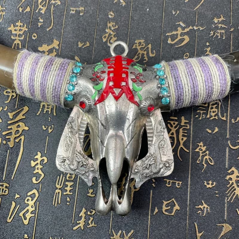 Crafts Bull Head Homestay Wall Hanging Wall Decoration Wall Art Living Room Creative American Style Background Wall Decorations