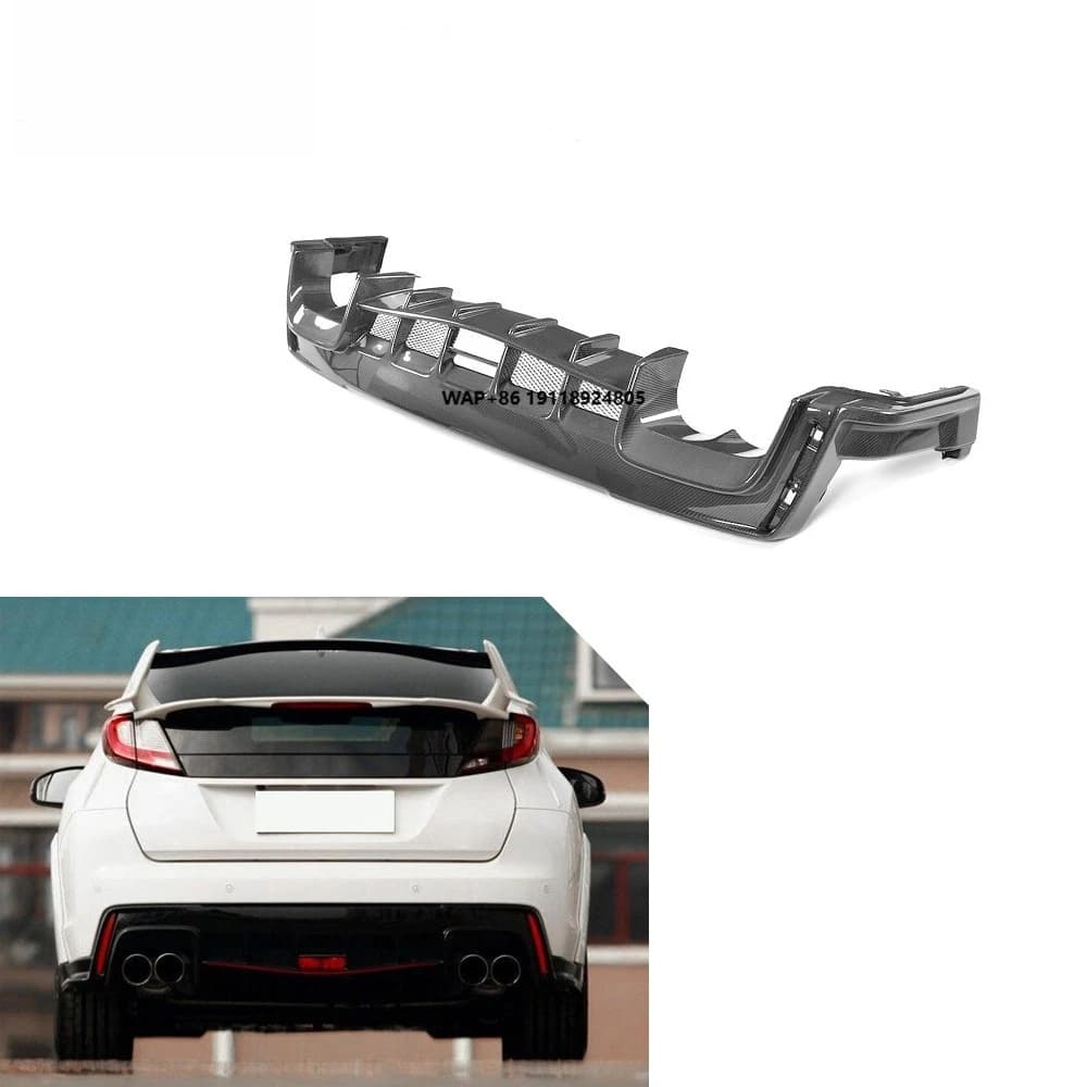 Carbon Fiber Rear Diffuser for Civic Type R