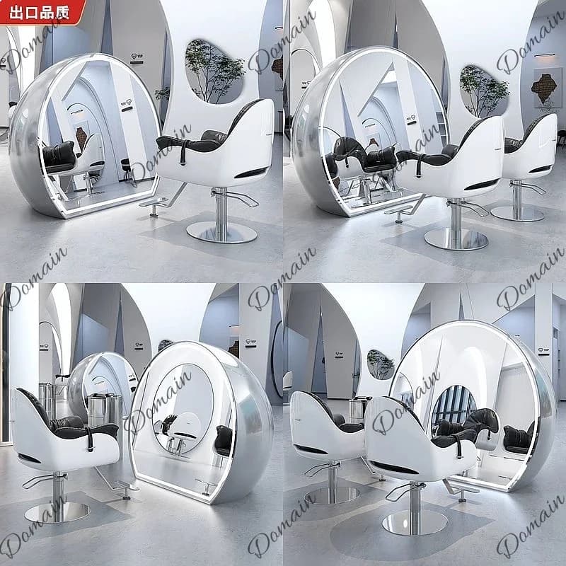 Viral Salon Floor Mirror Stand, High-End Integrated Hairdressing Mirror for Salon & Makeup Use
