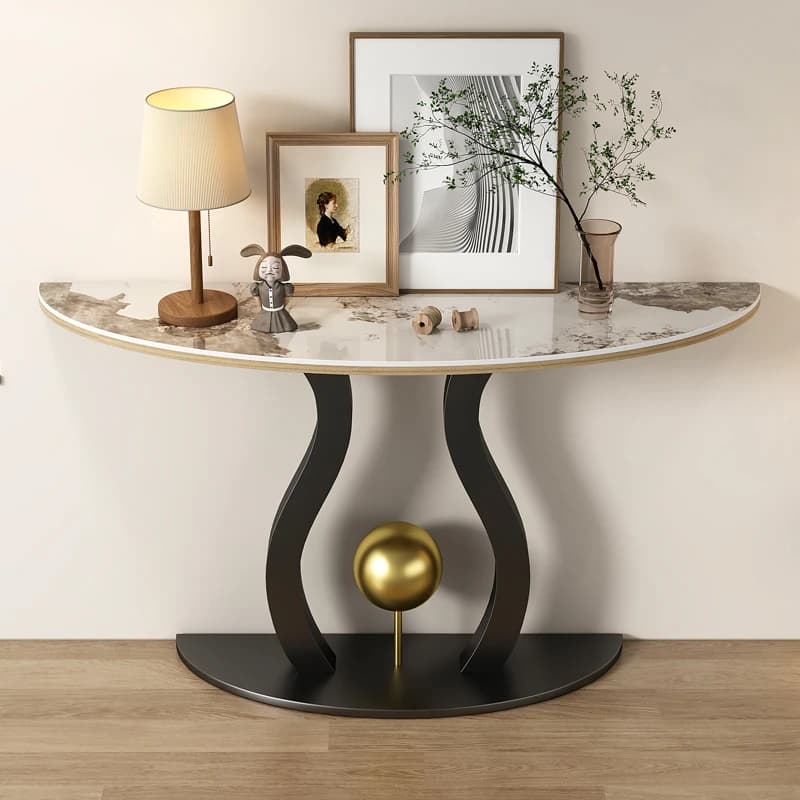 Simple and modern entrance table Italian high-end living room aisle against the wall to enter the house
