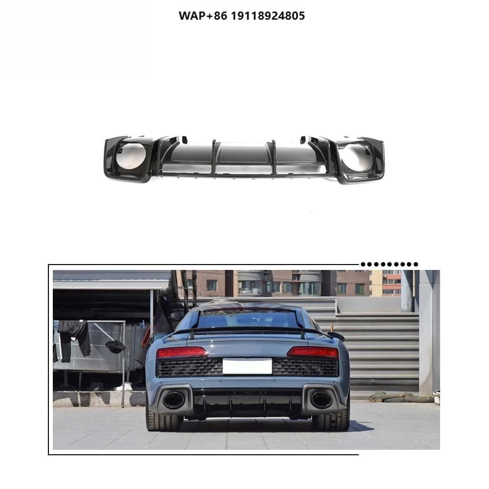 Dry Carbon Fiber Rear Diffuser for  R8 V10 Coupe 2023