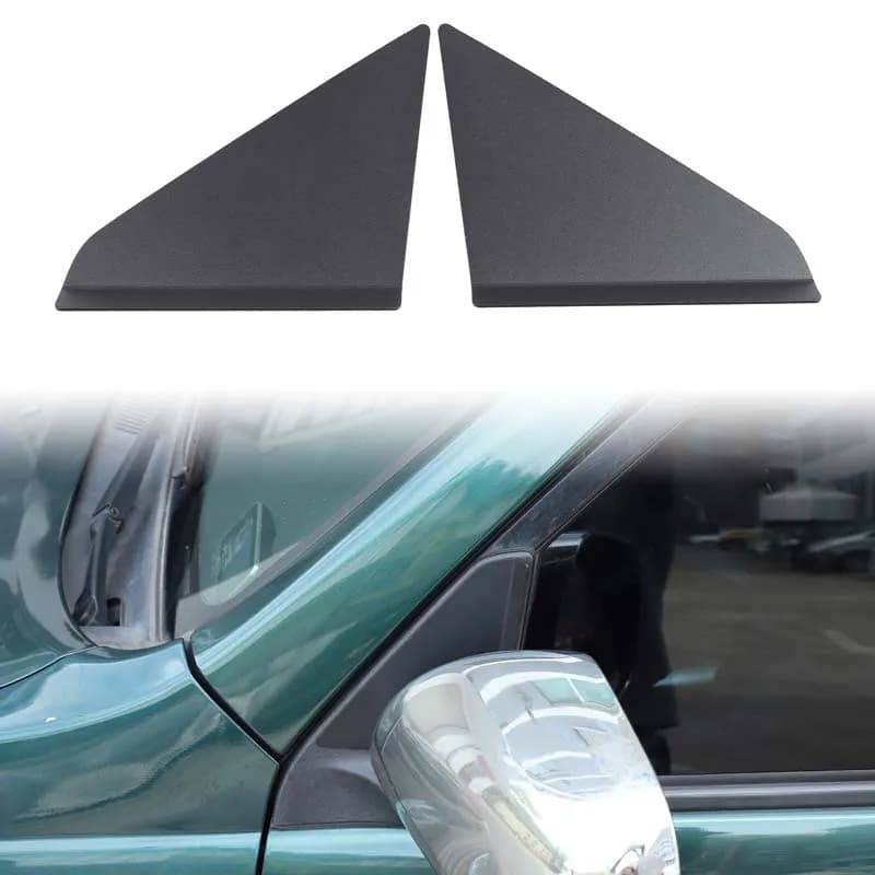 For Toyota Land Cruiser Prado J120 LC120 2003-2009 Aluminum Alloy Car A-Pillar Triangle Spoiler Wind Deflector Trim Panel stiker