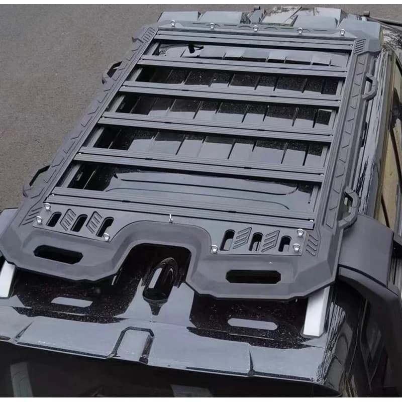 Thickened Aluminum Alloy Roof Cargo Easy‑Fit No‑Drill Installation 100kg Load‑Bearing Enhanced Stability SUV Exterior Mo
