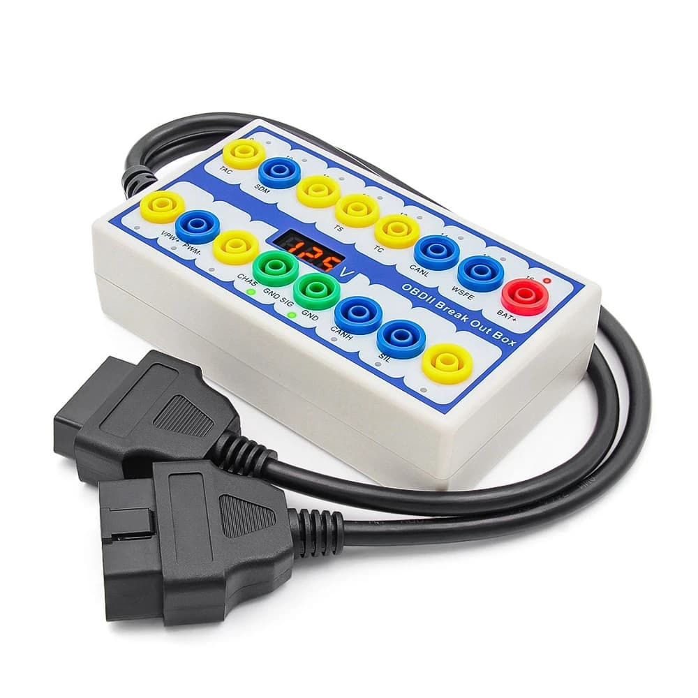 OBDII Break Out Box Automotive OBD 16 pin Pin Distribution Box Signal Port Test Box