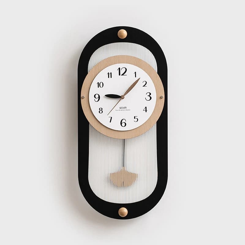 xx-Creative Simple Wall Clock Hanging Vintage Battery Operated Design Wall Clock Pendulum Minimalist Reloj De Pared Room Decor*