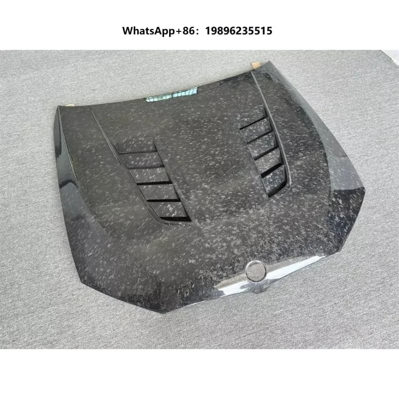 Car Exterior Tuning Accessories Front Bonnet Forged Carbon Fiber Engine Hood Cover for  M5 F90 V Style Engine Hoods