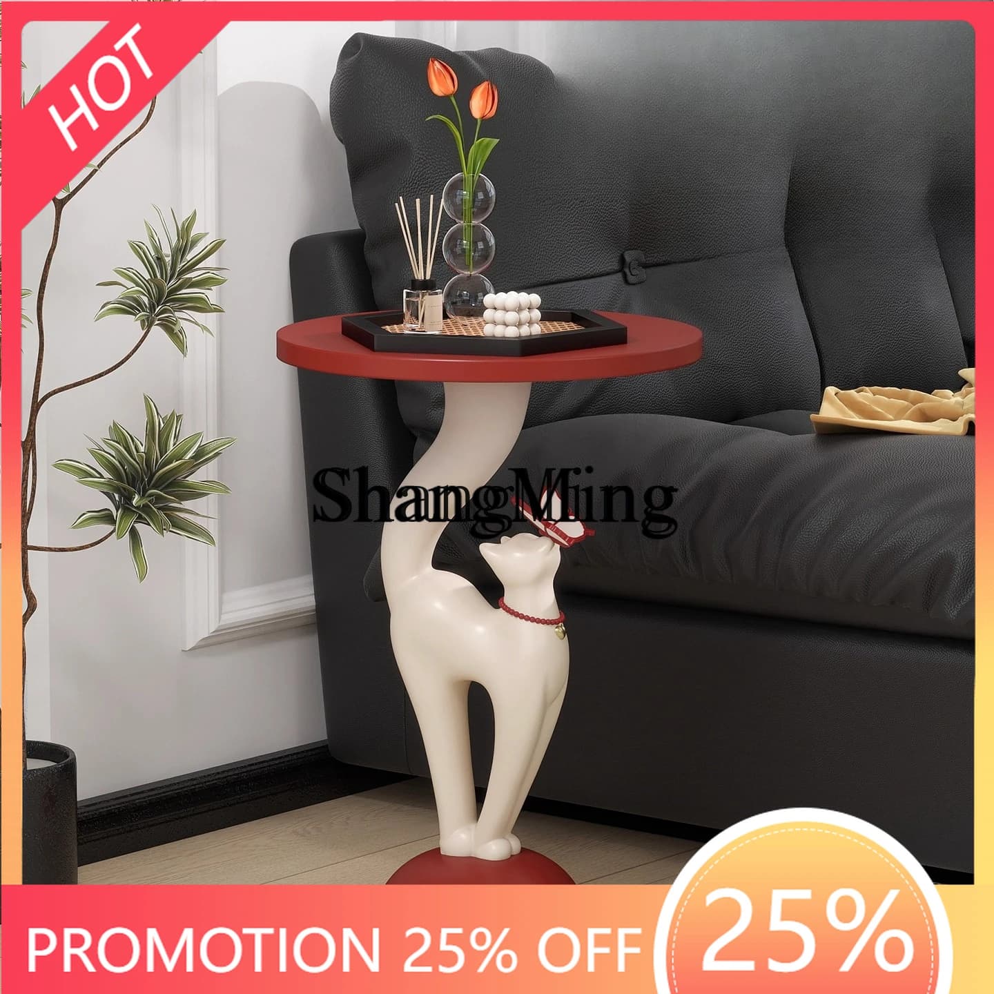FG floor ornament, small round table next to the sofa in the living room, bedside shelf in the bedroom, high-end decoration