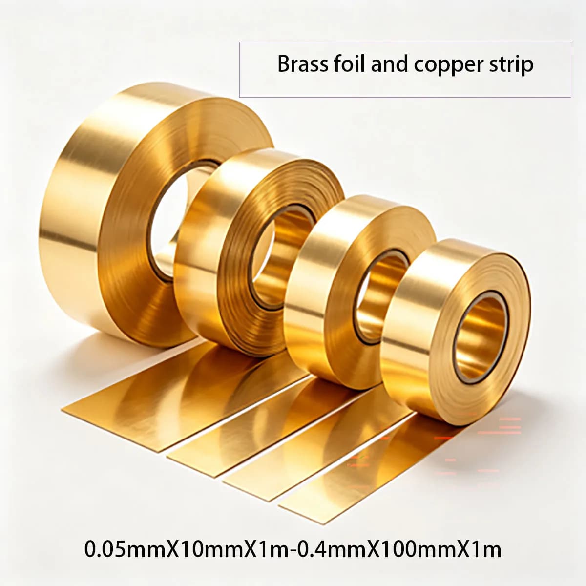 H62 Brass Foil Strip Thin Brass Sheet Thickness 0.1-1mm For Conductive Parts