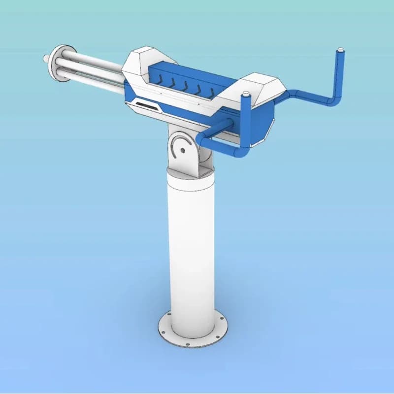 Rotating Light Water Gun Outdoor Water Park Water Device