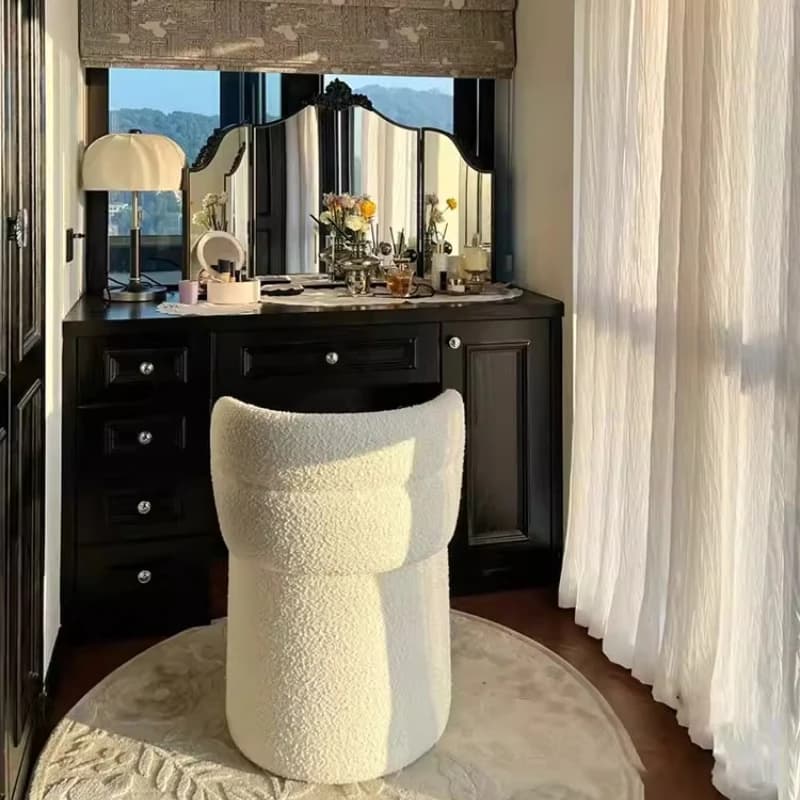 Dressing Table Makeup Mirror Modern Art Korean Style Bathroom Mirror Aesthetic Luxury Spiegel Wand Living Room Decorations
