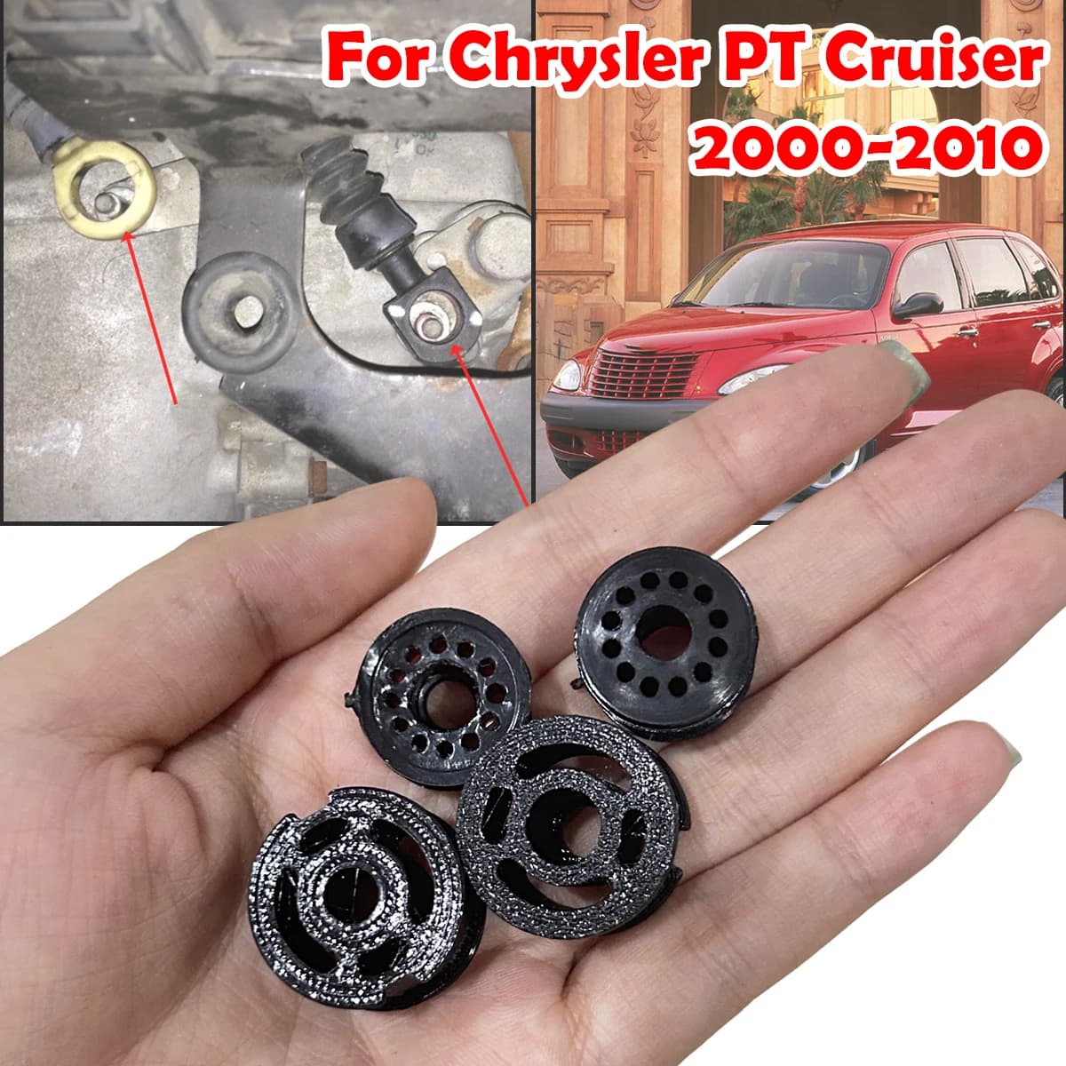 4pc Manual 5SP For Chrysler PT Cruiser Gear Selector Linkage Grommet Smooth Shifting Upgrade Shift Cable Bushing Kit Replacement