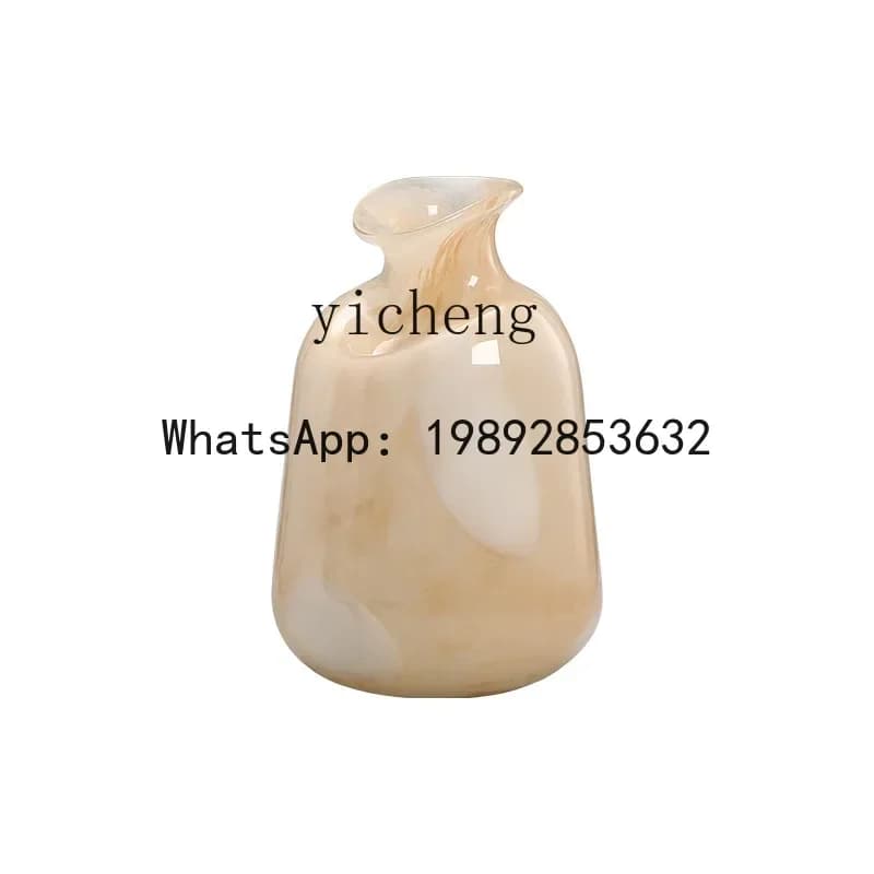 X7  Hydroponic Glass Vase Ornament Advanced Cream Wind Home Flower
