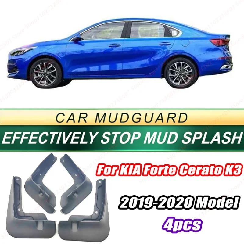 For KIA Forte Cerato K3 2019-2020 Model 4PCS Front Rear Mud Flaps Splash Guards Fender Mudguards Auto Accessories
