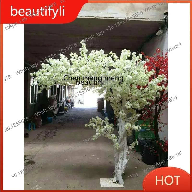 A85 Imitative Tree Living Room Decoration Hotel Set Wedding Cherry Blossom Large Project Artificial Green Plants