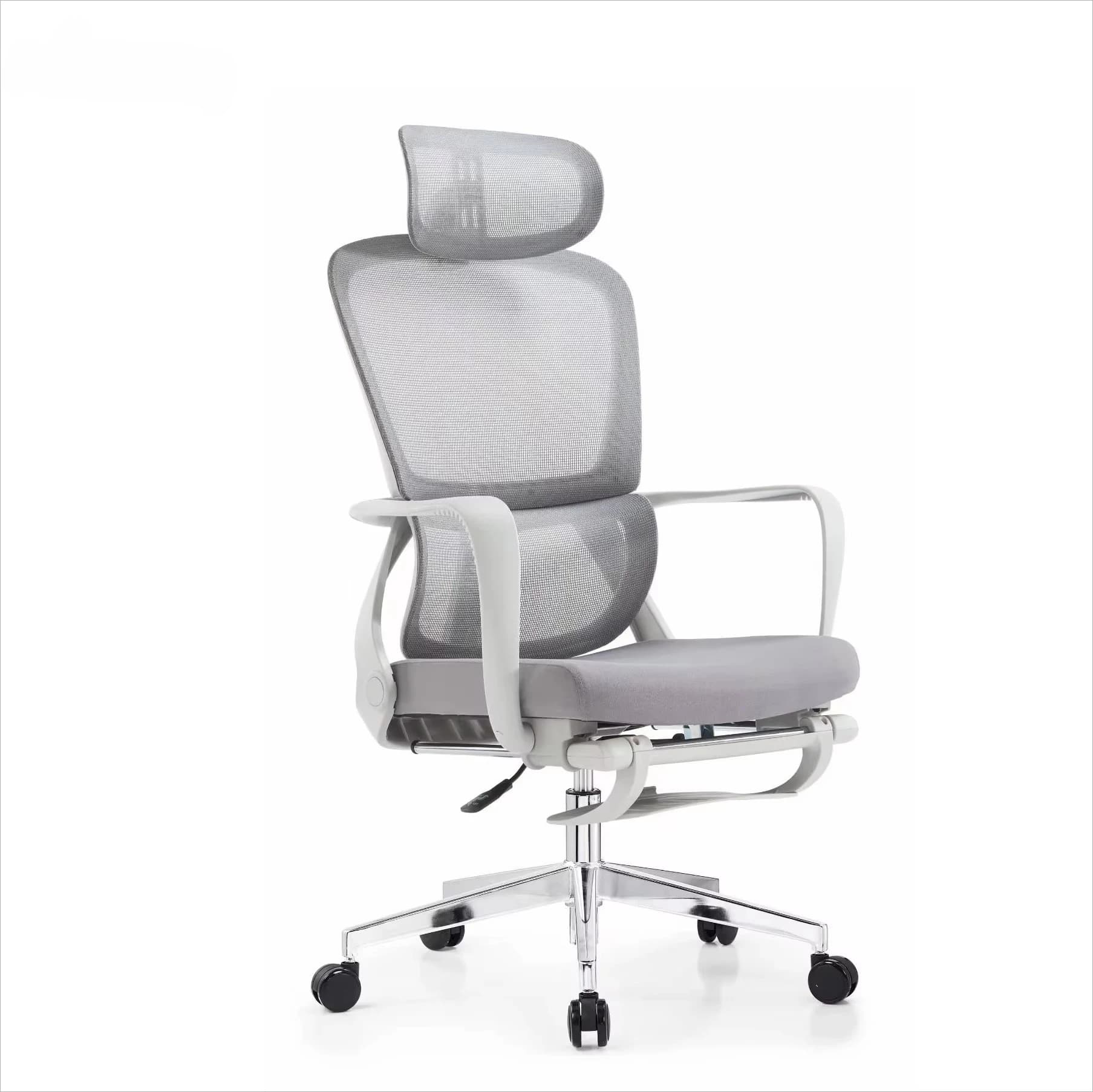 New Product High Back Grey Office Chair Design of Modern Ergonomic Administrative Office Chair