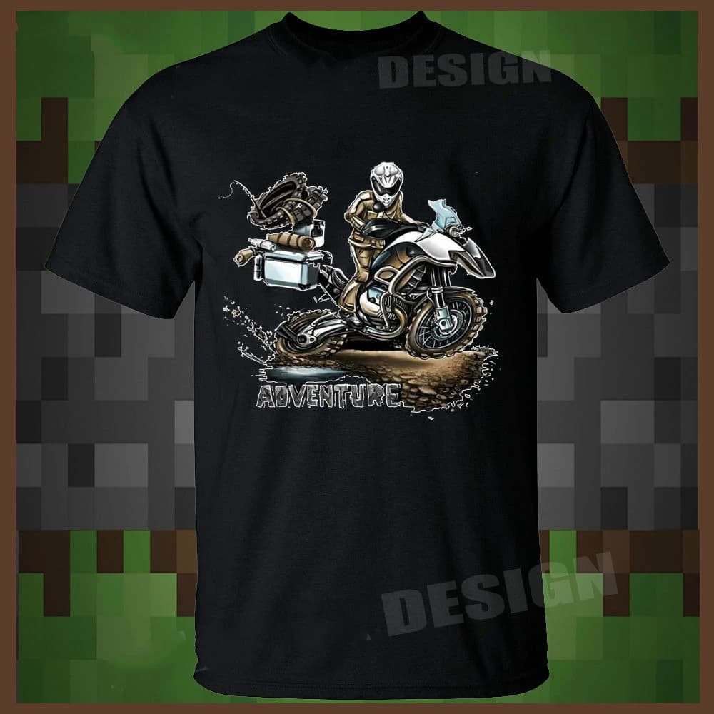 German R1200GS Motorcycle Dirt Biker Adventure T Shirt. 100% Cotton Short Sleeve O-Neck Casual T-shirt Loose Top New Size S-3XL