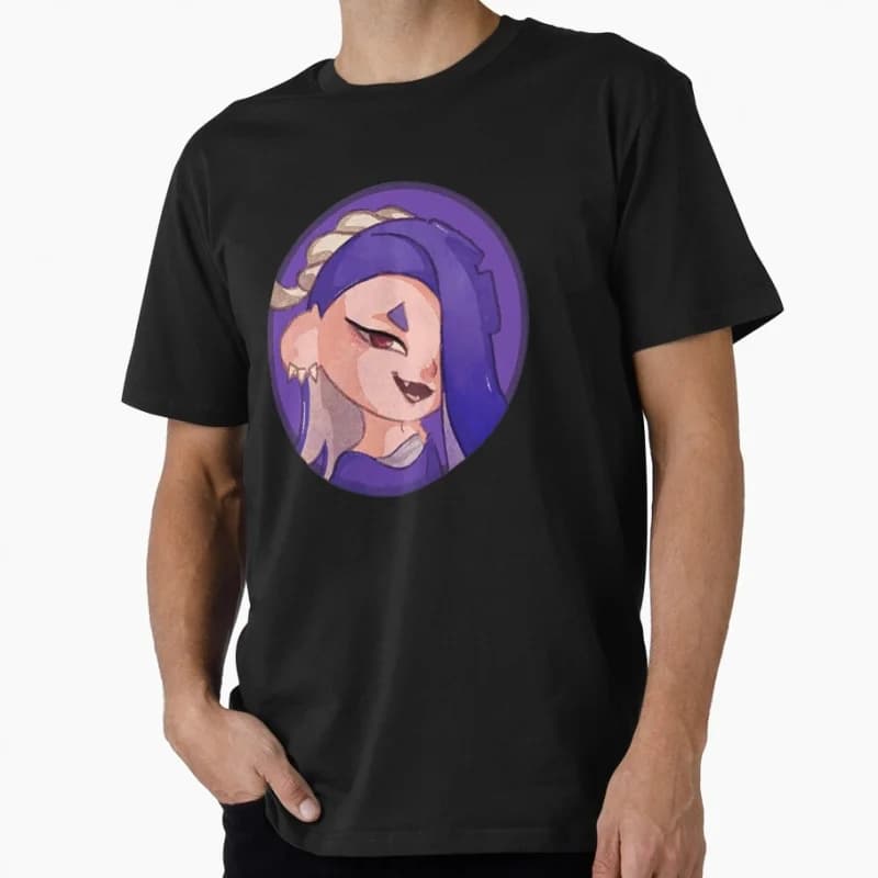 Shiver Deep Cut Tridenfer Funny Cartoon Video game Splatoon Gift T-Shirt for gamer  y2k clothing Short-Sleeve Tee All Size Tops