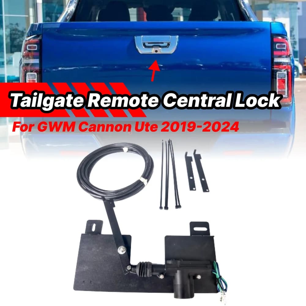 1 Set For GWM Cannon Ute 2019 2020 2021 2022 2023 2024 Tailgate Remote Power Central Locking System Unit Kits