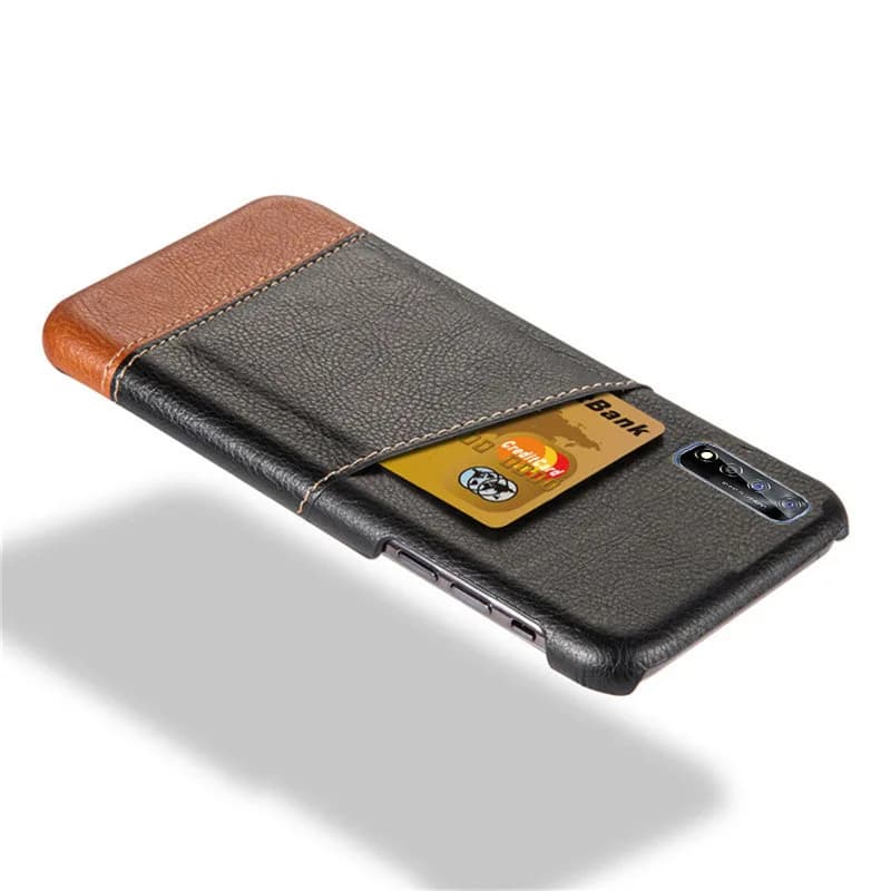 Card Case For Realme Narzo 30 4G Case Mixed Splice PU Leather Credit Card Holder Cover for Realme Narzo 30 5G Phone Funda Coque