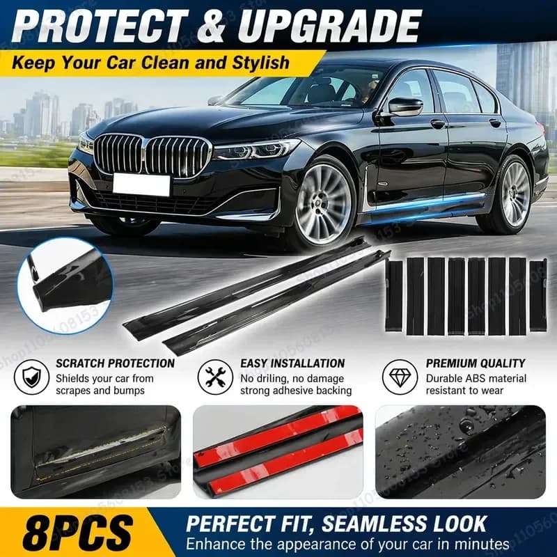 For BMW 7 Series G11 G12 2019 2020 2021 2022 Aerodynamic Side Skirt Extension Lip Racing Spoiler Sport Upgrade Kit Car