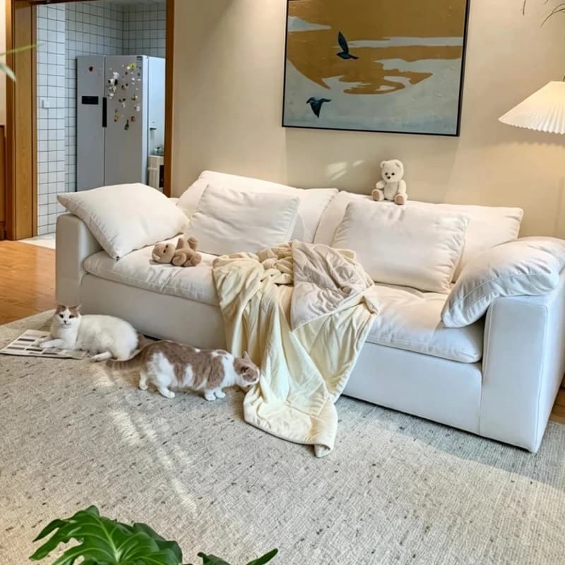 Deep seat lazy cloud sofa, suitable for living room apartment furniture
