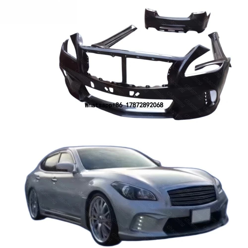 WD Style Resin Fiber Body Kit for Infiniti Q70 Q70L 2013-2019 Upgrade Front Rear Bumper Side Skirts
