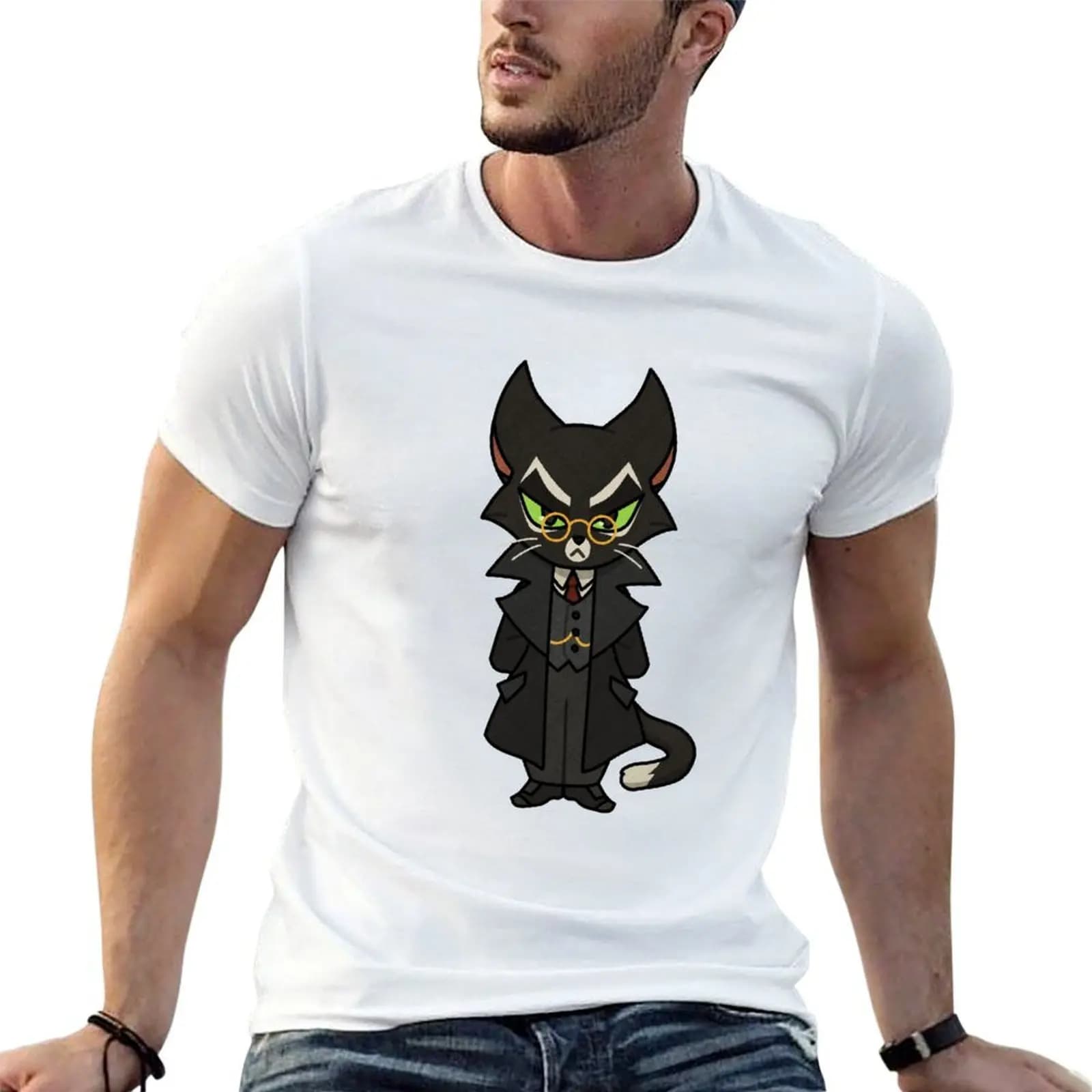 Lackadaisy Mordecai T-Shirt cotton man t-shirts cotton graphic tees mens graphic t-shirts funny
