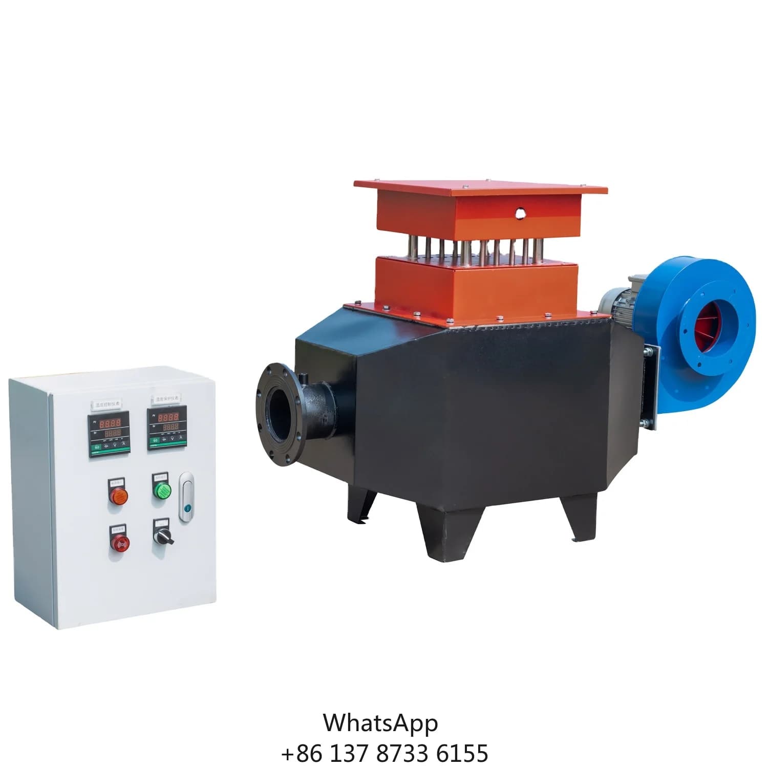 Dingming 40kw 20kw 60kw 100kw Finned Tubular Electric Industrial Air Duct Heater With Air Blower