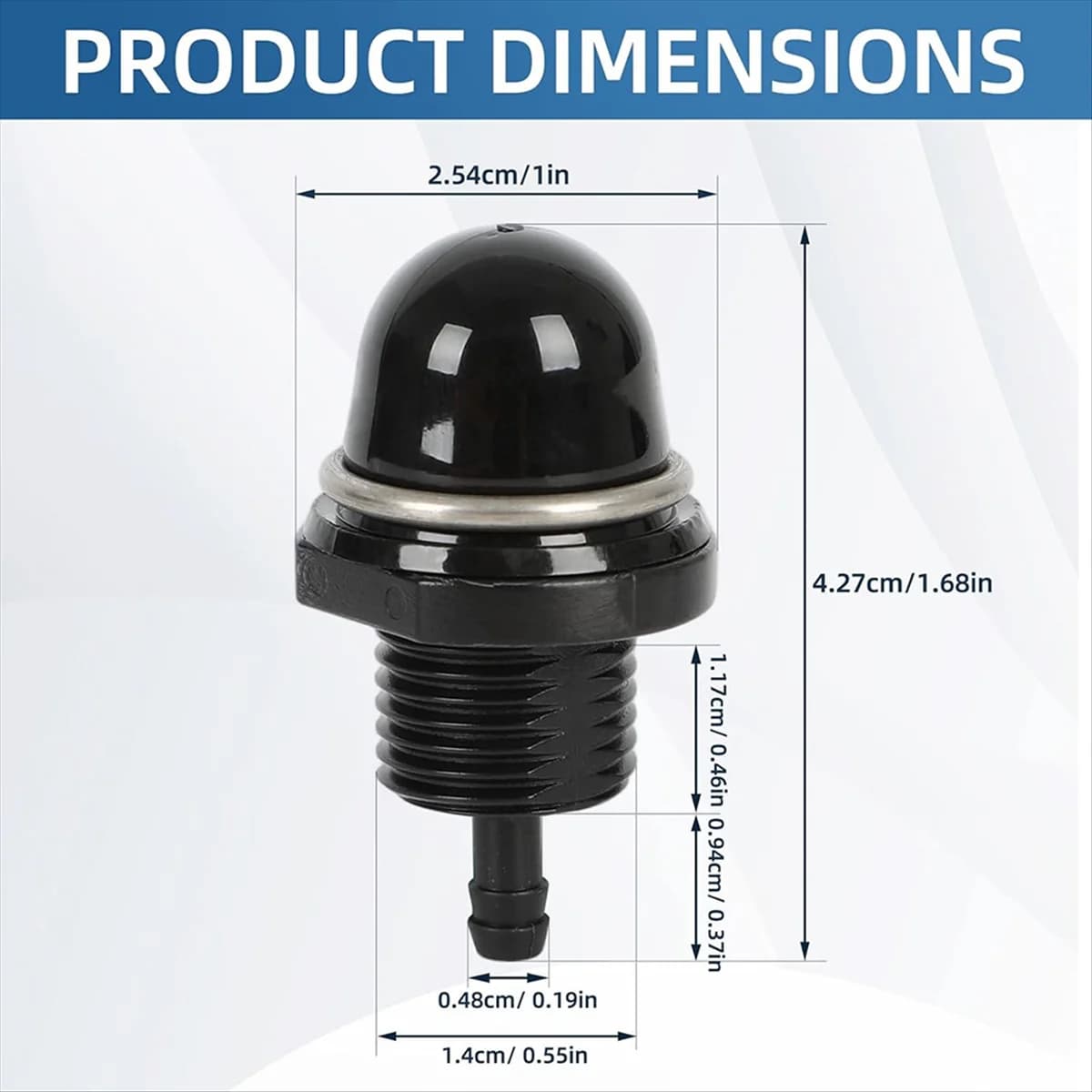 1 Pcs 895124 Fuel Pump Priming Compatible with for Mercury 8HP 9.9HP 10HP 15HP 20HP Carb-4 Stroke 2005 2006 2007 2008