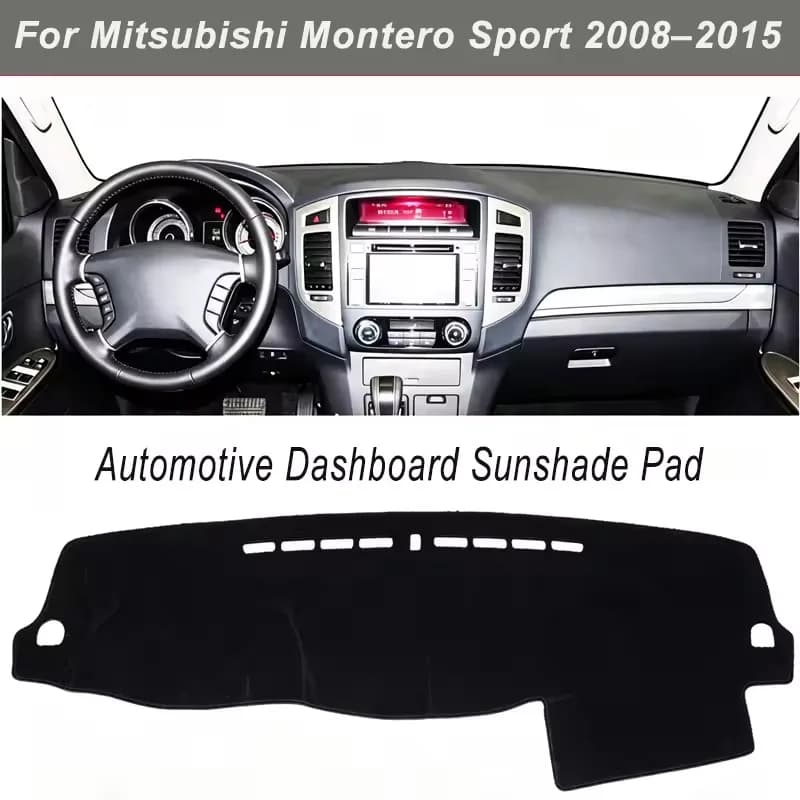 Dashboard Cover Dash Mat For Mitsubishi Montero Sport 2008-2015 Anti-Glare Non-Slip Sun Shade Interior Protector
