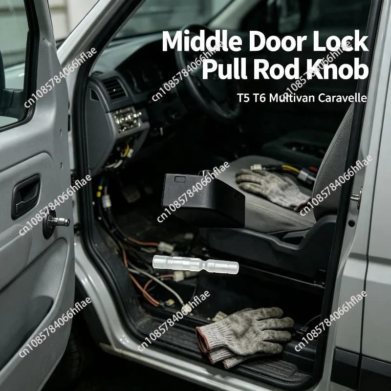 Middle Door Lock Pull Rod Knob Replacement Fit Multivan T5 T6 Caravelle