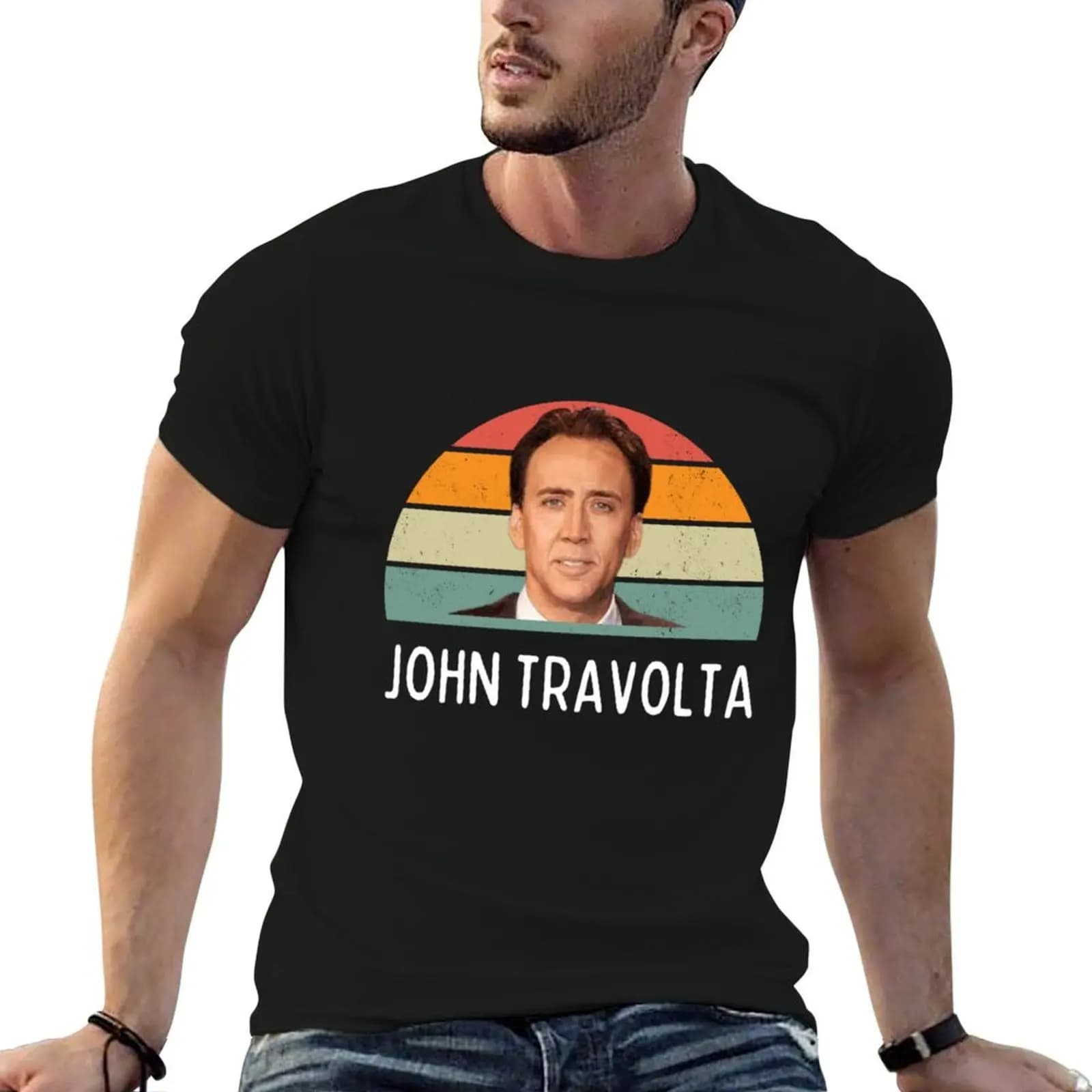 Nicolas Cage John Travolta Face Off Men_s Women_s T-Shirt blanks boys whites mens graphic t-shirts pack