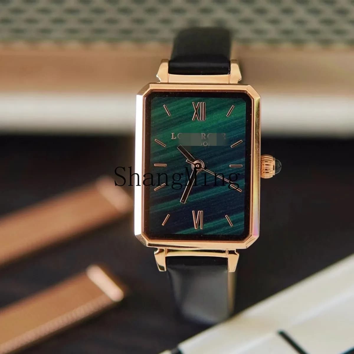 FG rose small green watch quartz temperament women's light luxury watch waterproof belt