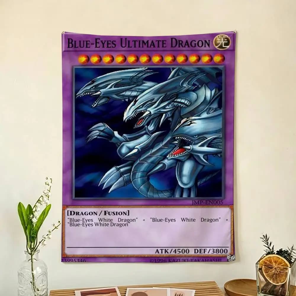 Yu-Gi-Oh Card Cool Flags Wall Hanging Background Art Banner for Bedroom Home Outdoor Decor
